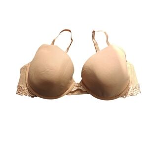 Natori  Women's Nursing Elegant Cream Lace Trim Bra Size 38D